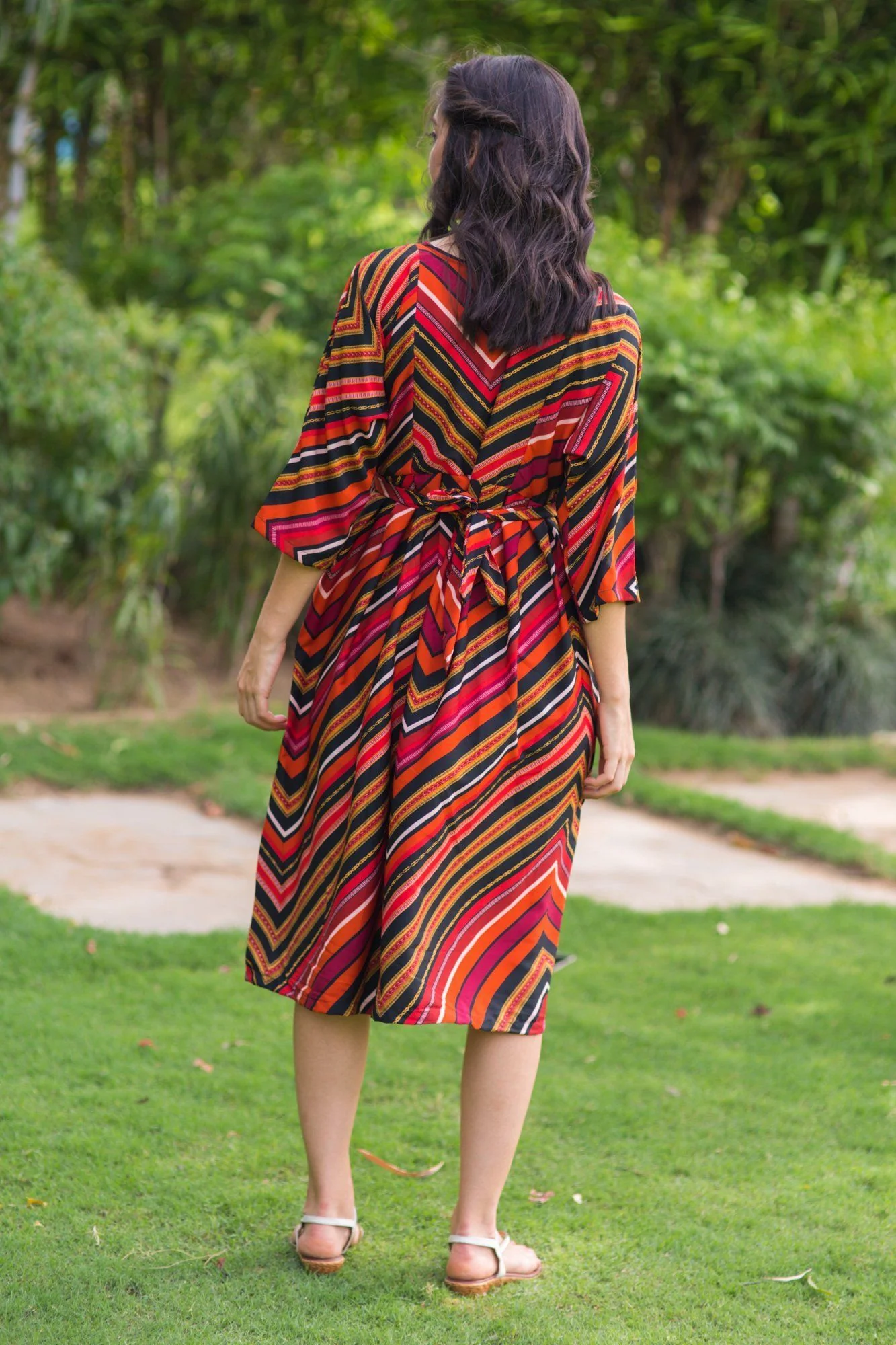 Spice Striped Maternity & Nursing Maxi - Chenance