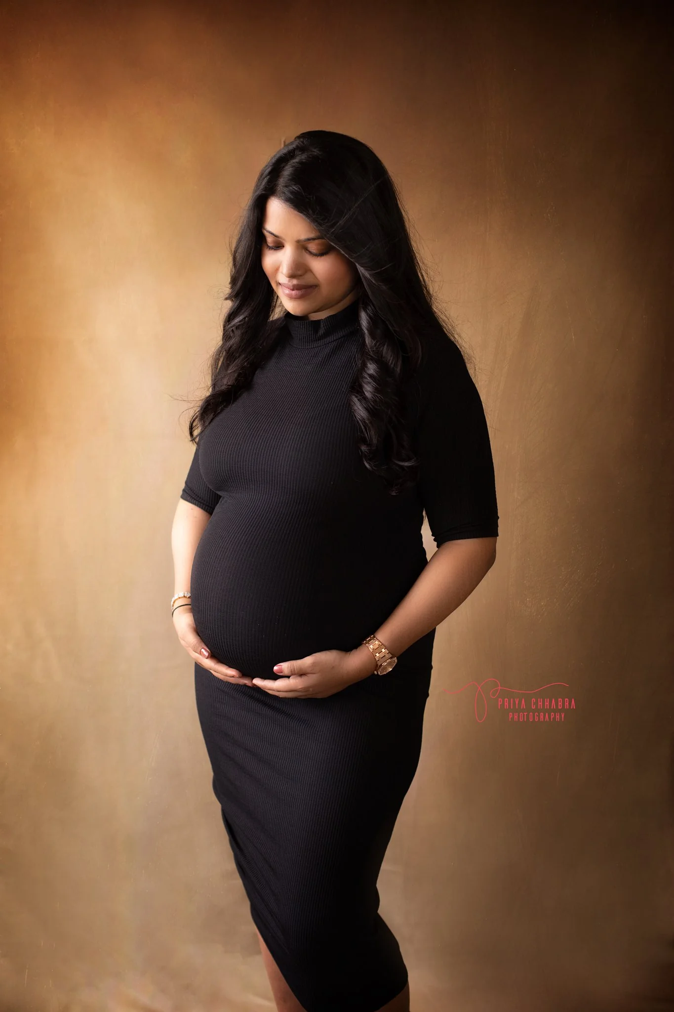 Classic Black Stretchable Maternity Dress - Chenance