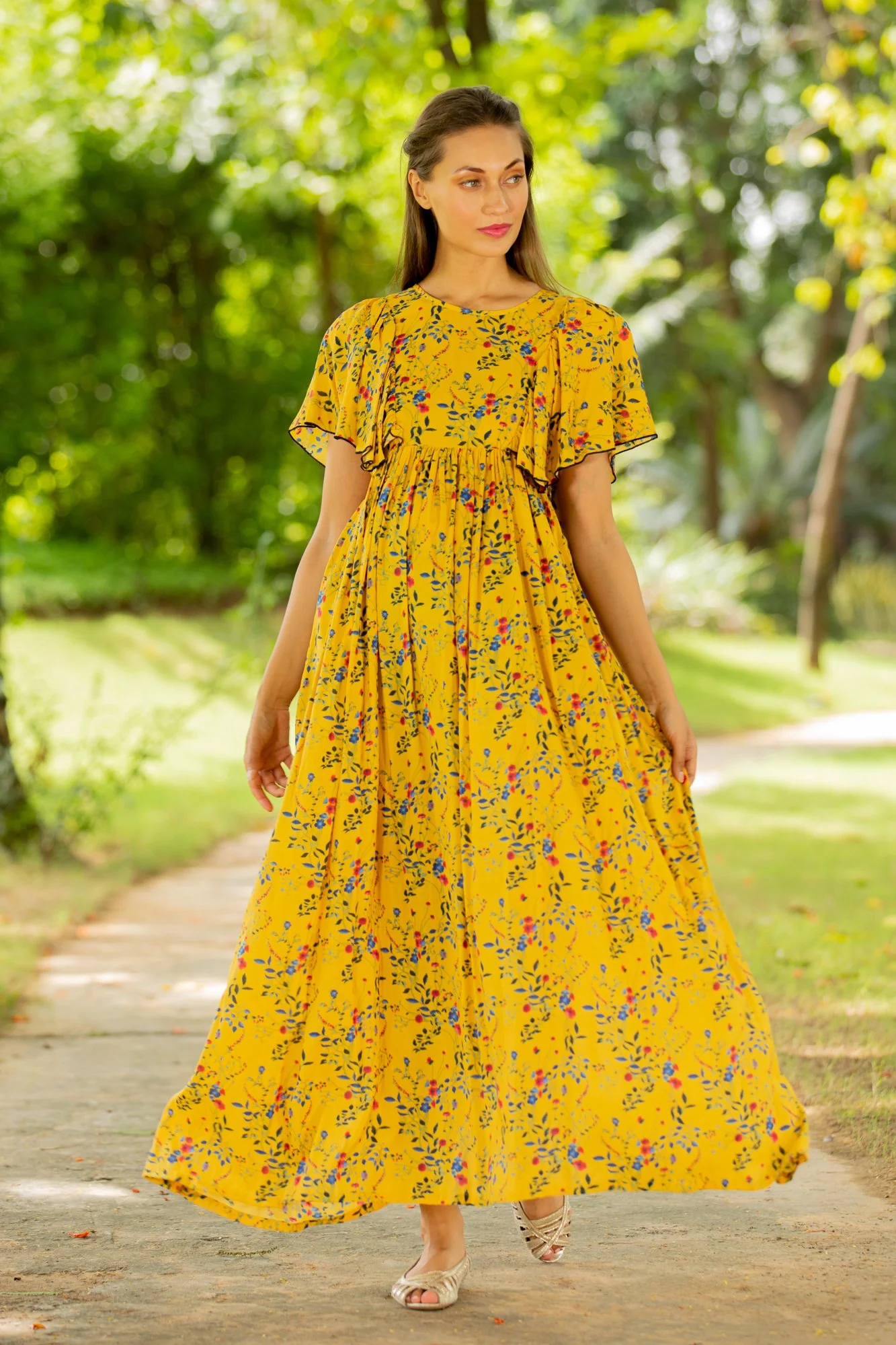 Daffodil Maternity & Nursing Flap Dress - Chenance
