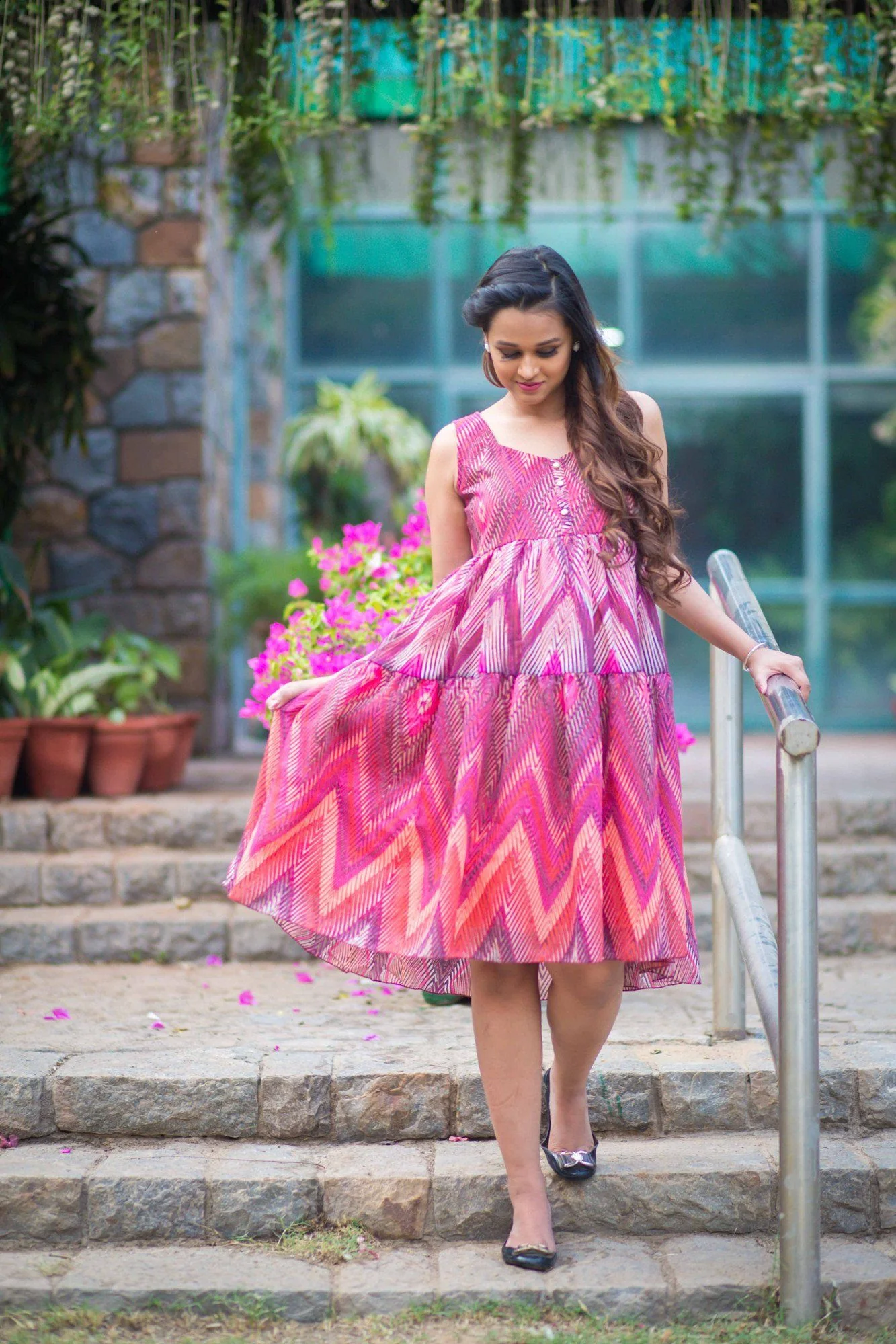 Layered Maternity & Nursing Dress - Chenance