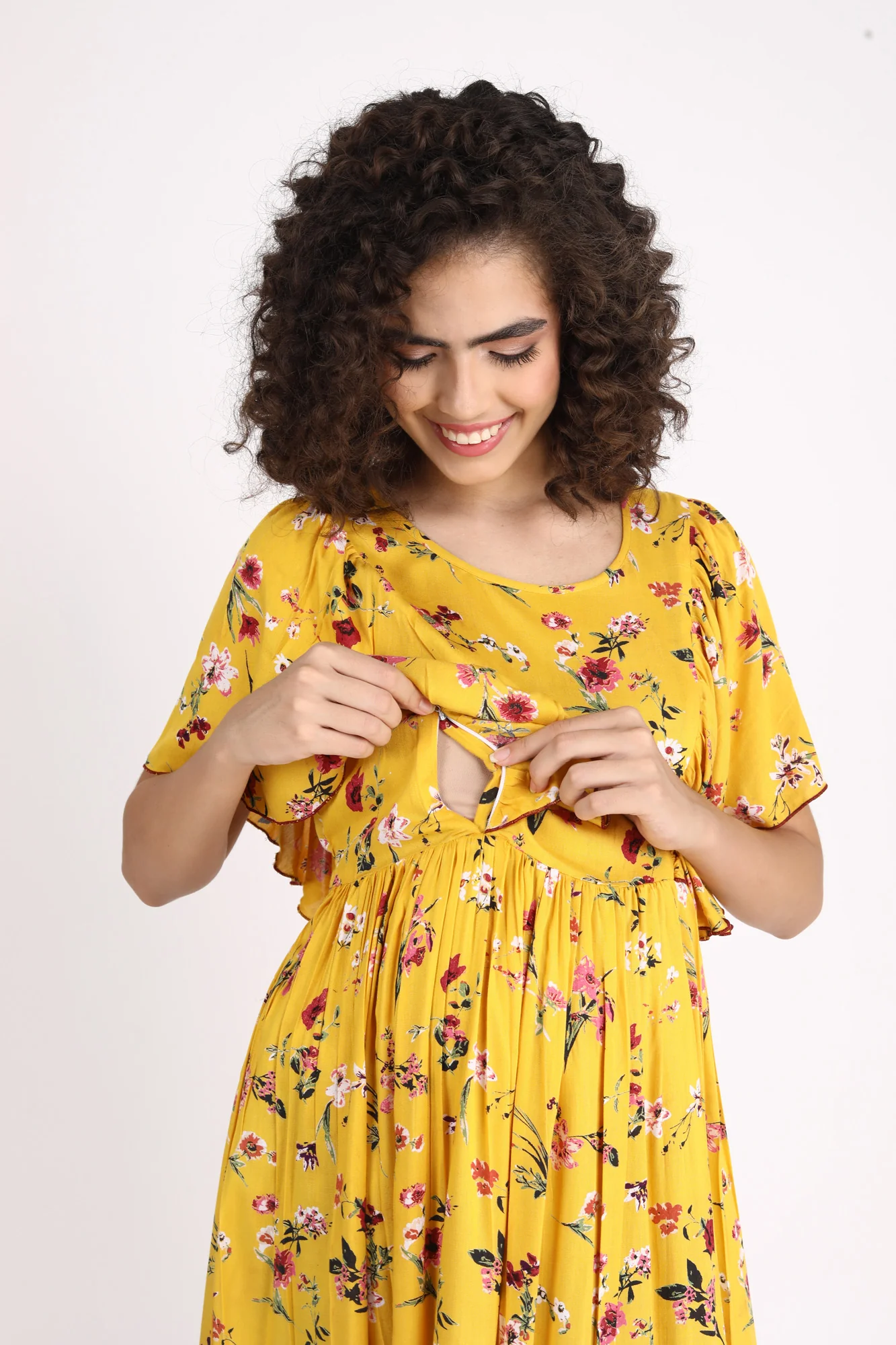 Miami Boho Maternity & Nursing Flap Dress - Chenance