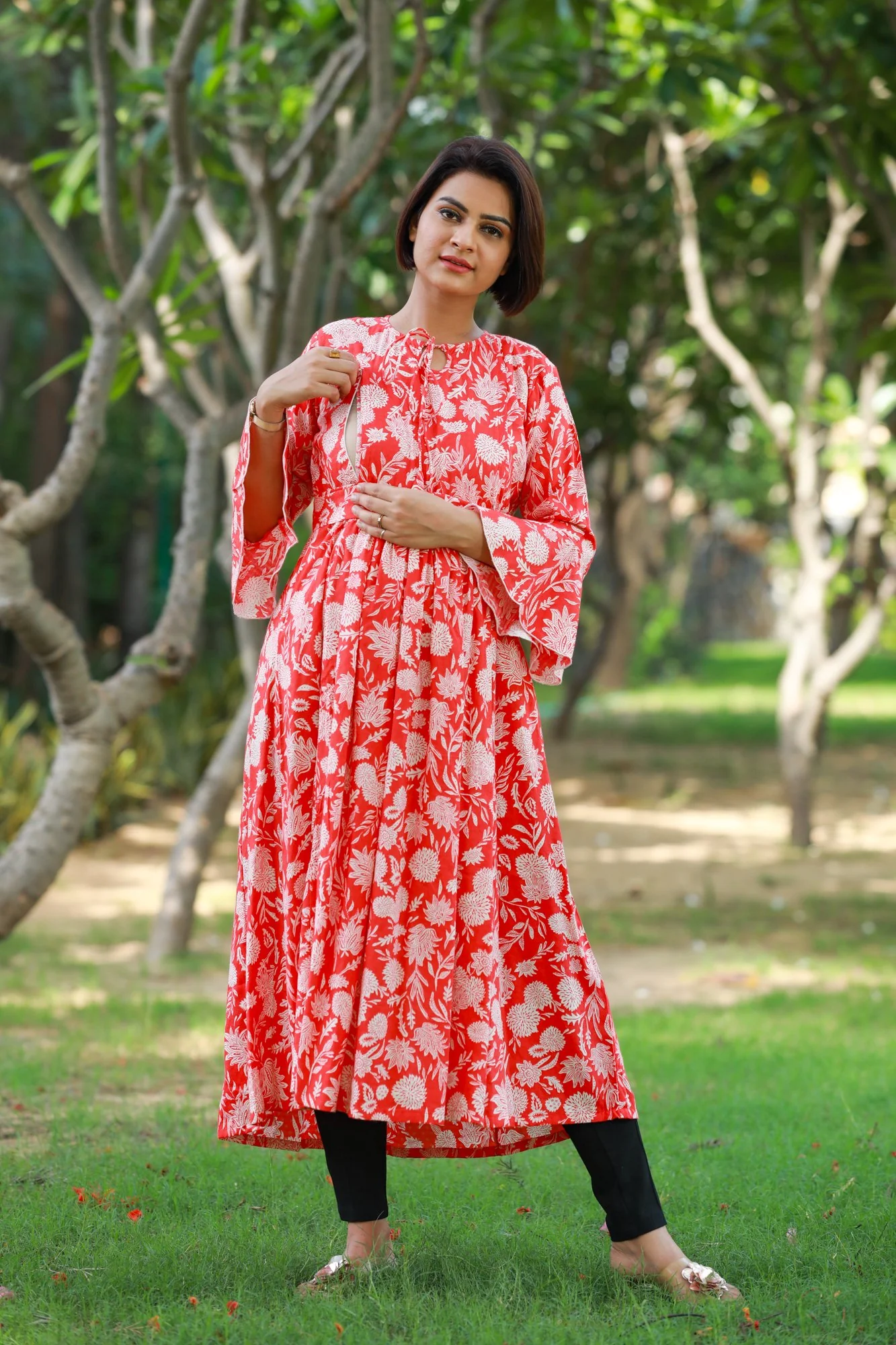 Dancing Ruby Maternity & Nursing Kurta Dress - Chenance