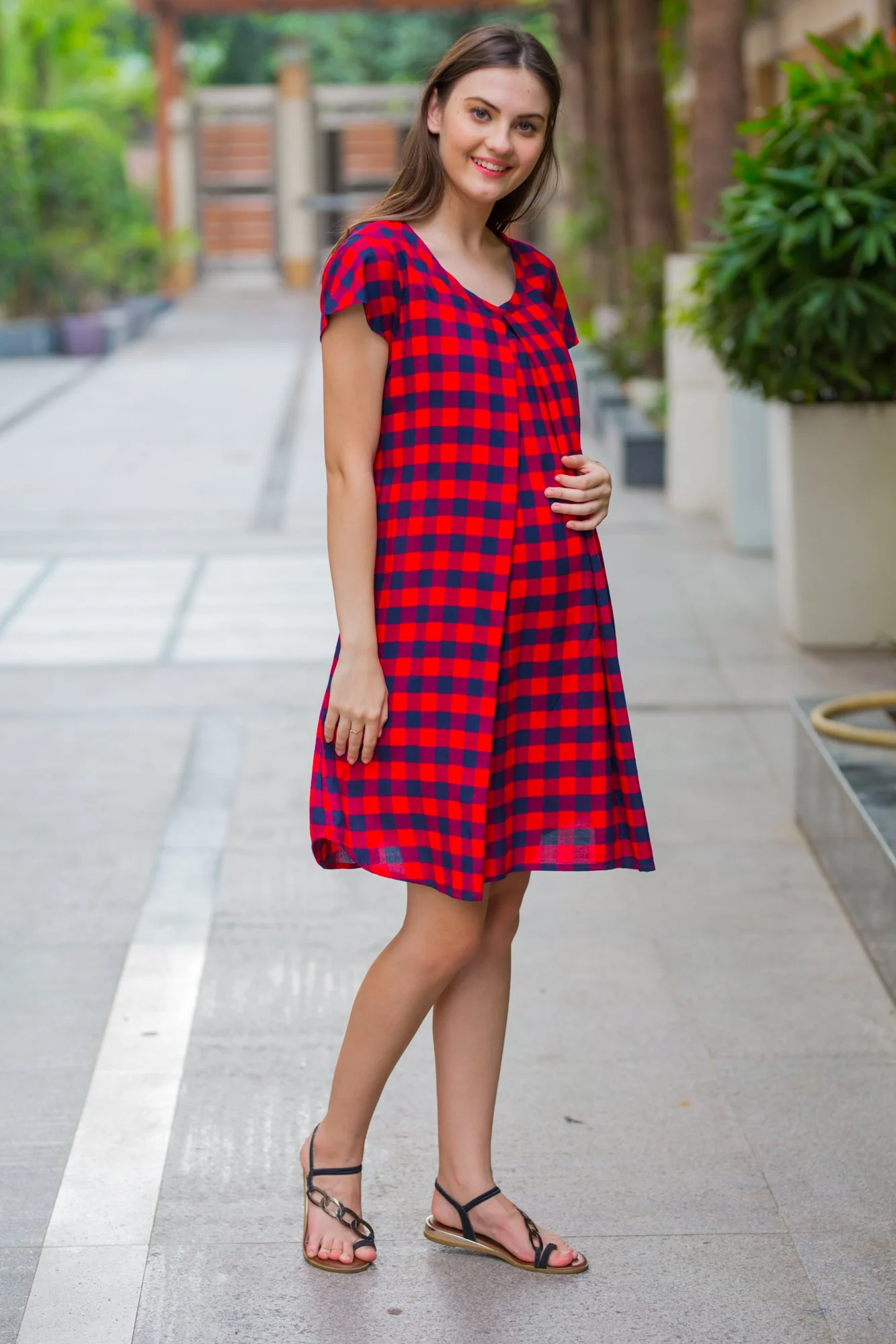 Sweet Dreams Maternity & Nursing Night Dress - Chenance