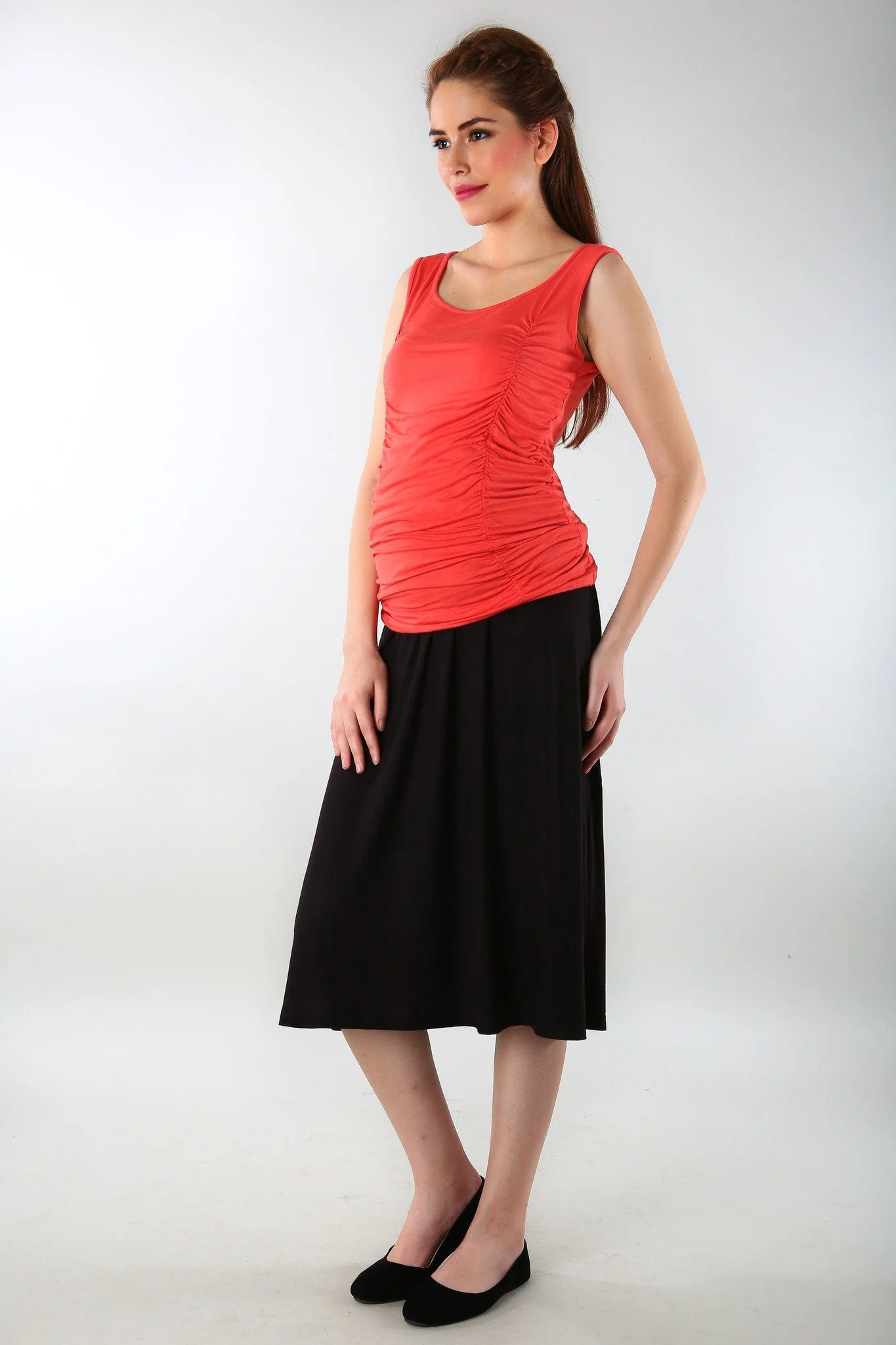 Premium Black Maternity Skirt (VISCOSE LYCRA) - Chenance