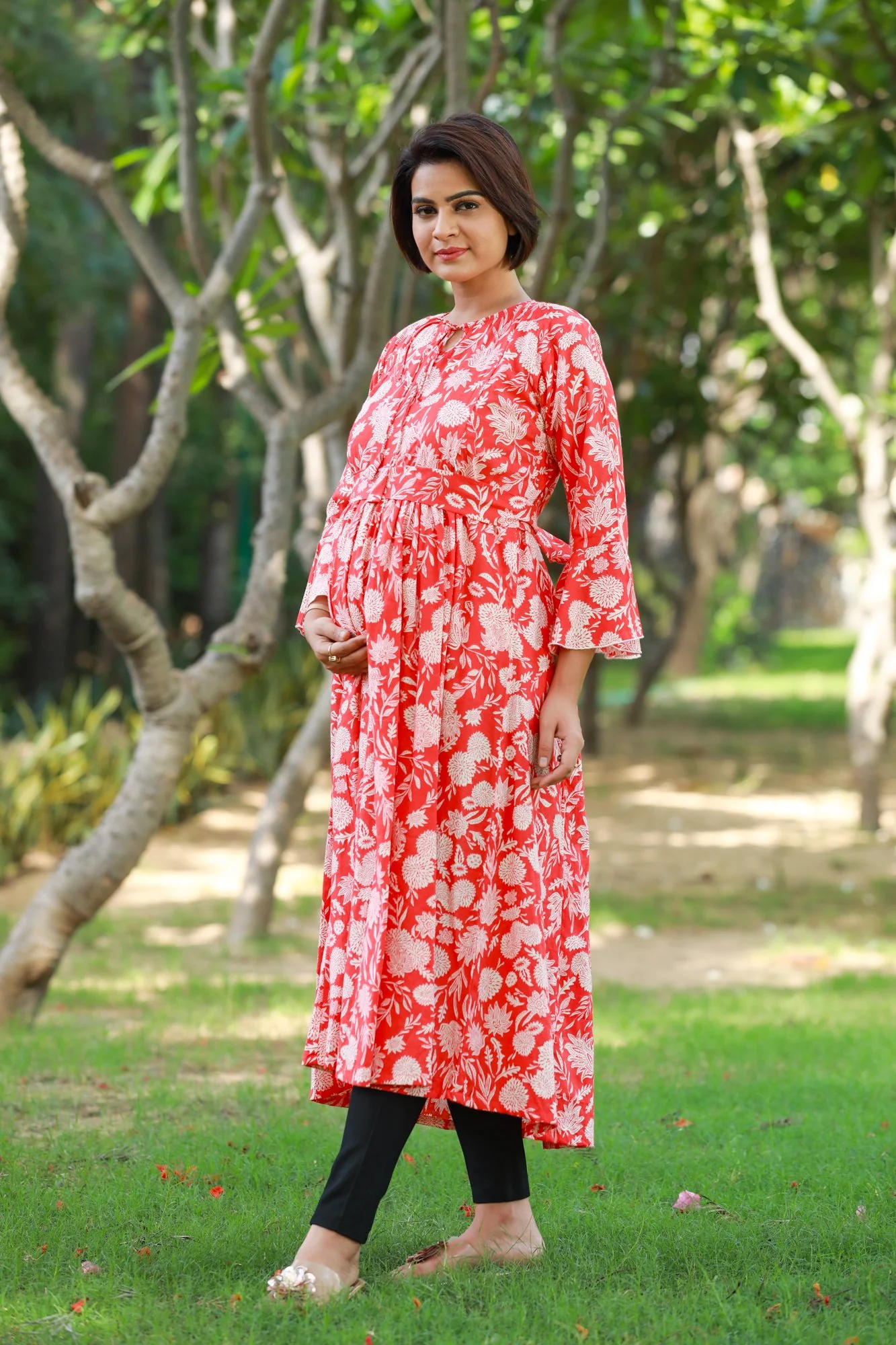 Dancing Ruby Maternity & Nursing Kurta Dress - Chenance