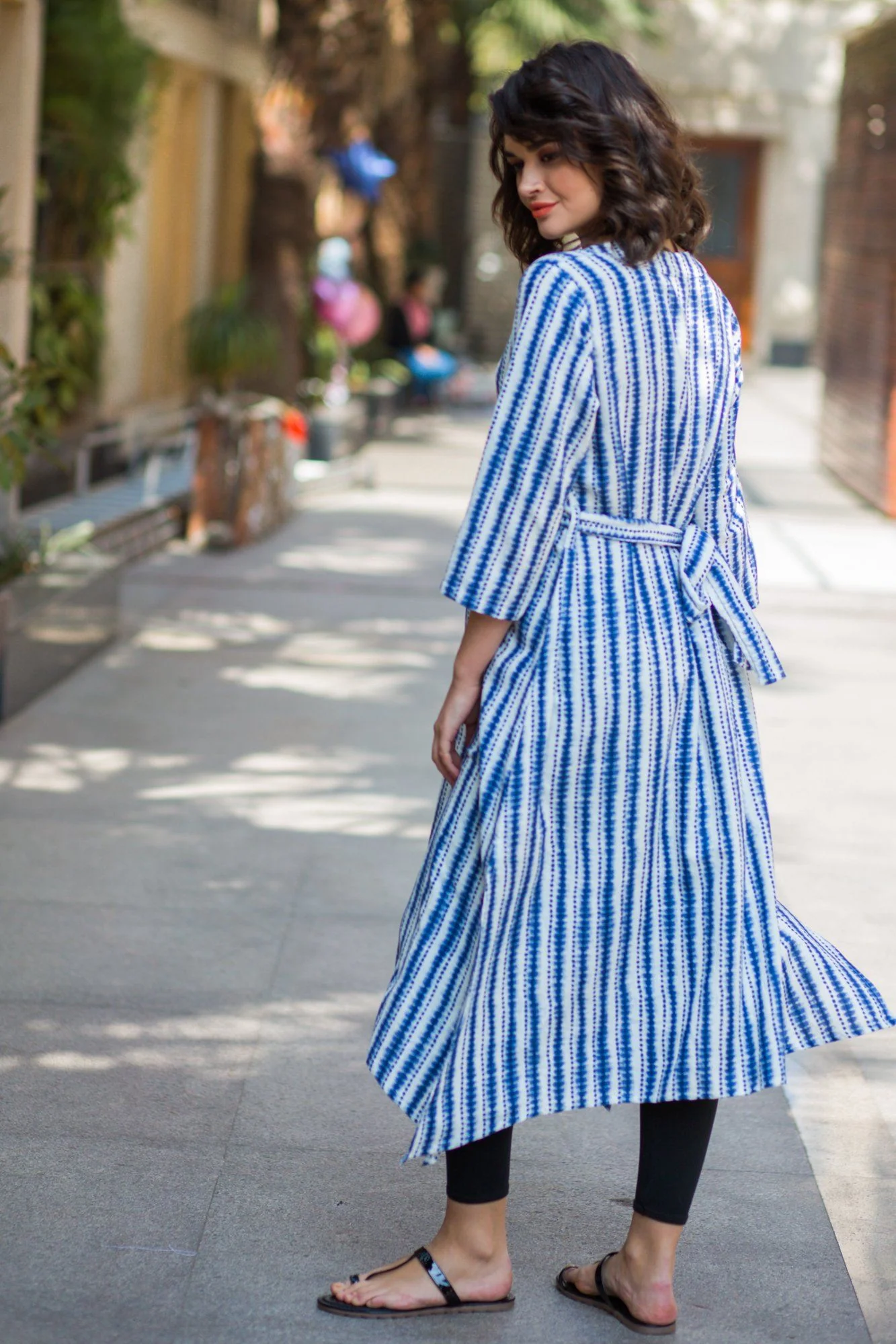 Symmetrical Aqua Maternity & Nursing Kurta - Chenance