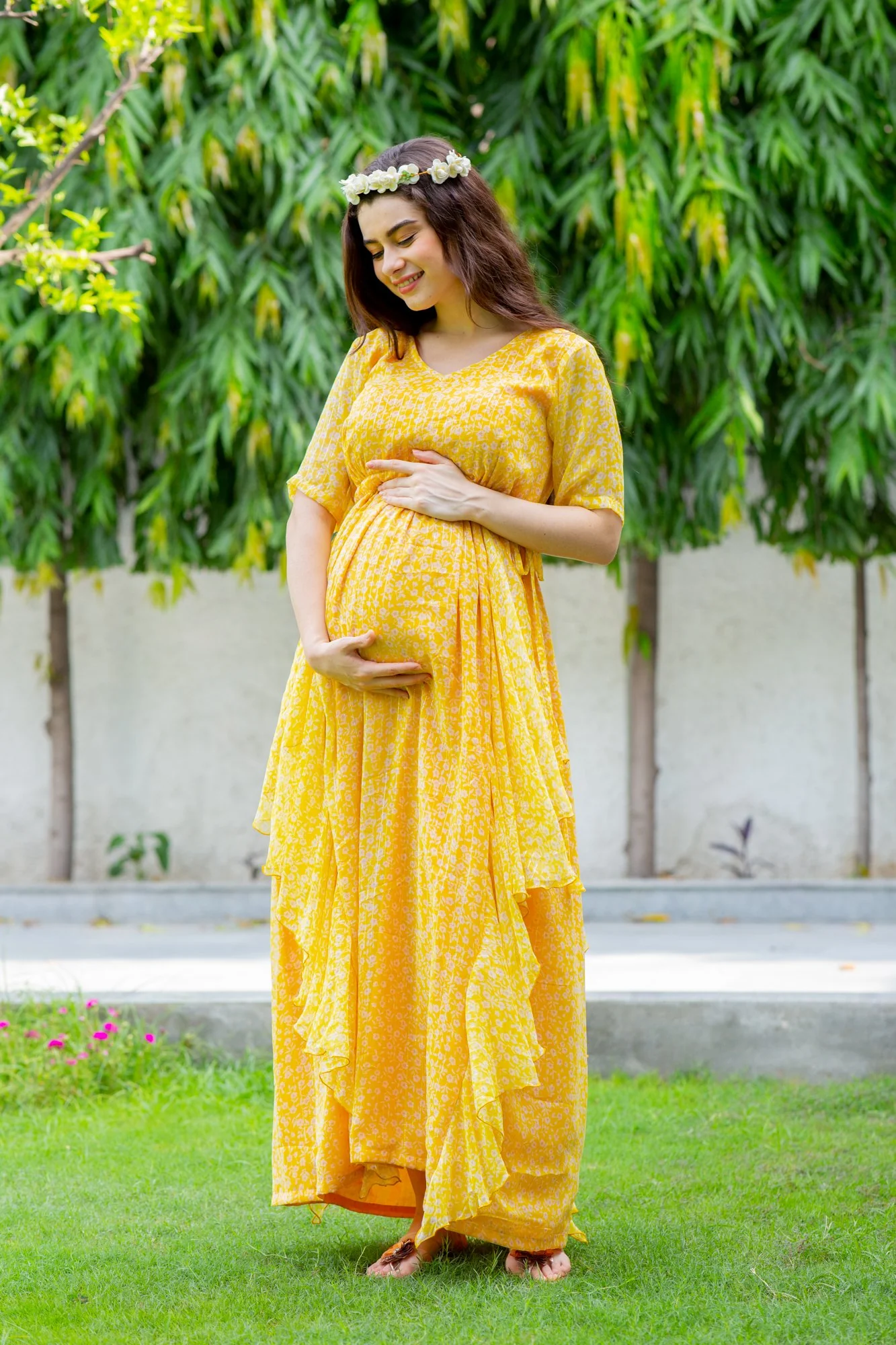 Sunny Loom Maternity Flow Dress - Chenance