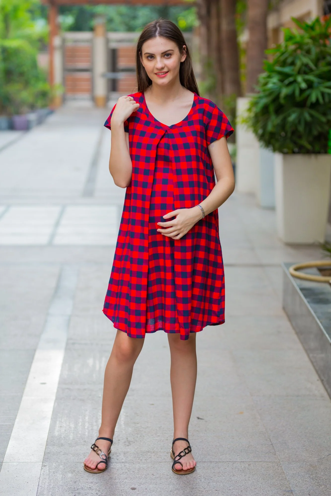 Sweet Dreams Maternity & Nursing Night Dress - Chenance