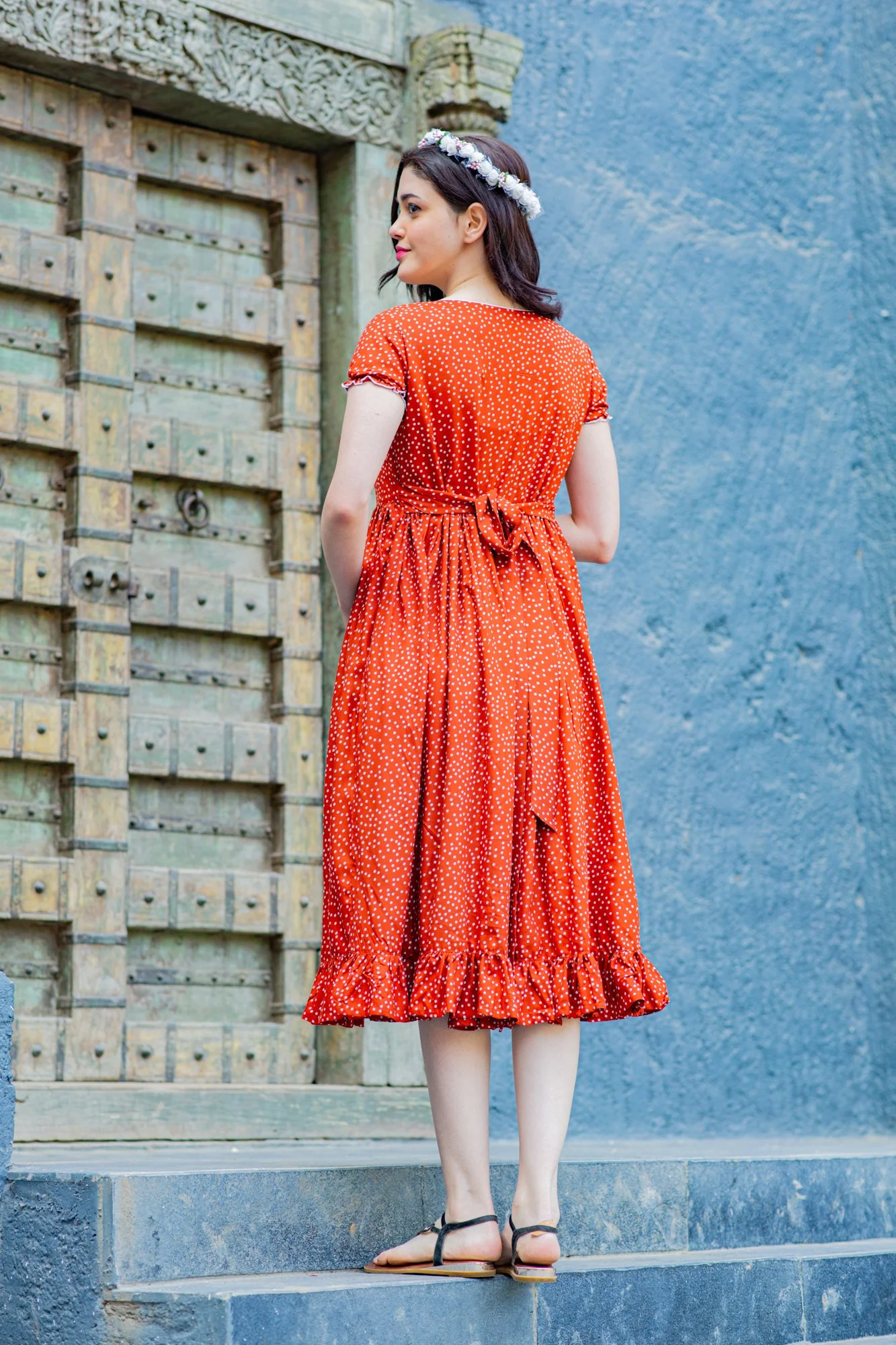 Auburn Sprinkle Maternity Dress - Chenance