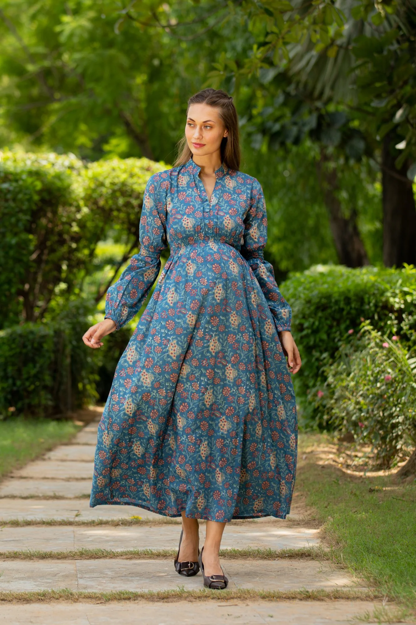 Moonlight Floral Maternity Dress - Chenance