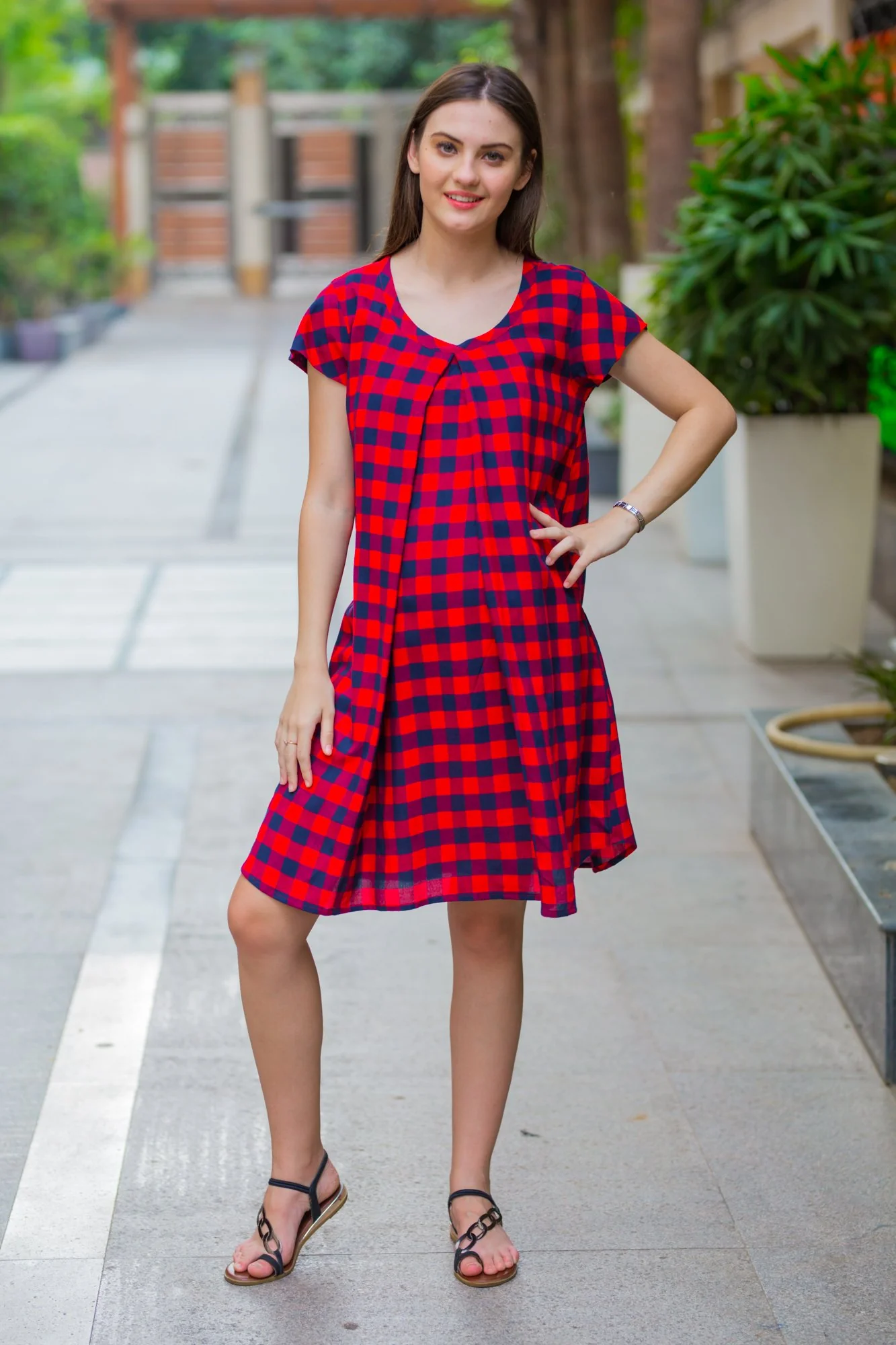 Sweet Dreams Maternity & Nursing Night Dress - Chenance