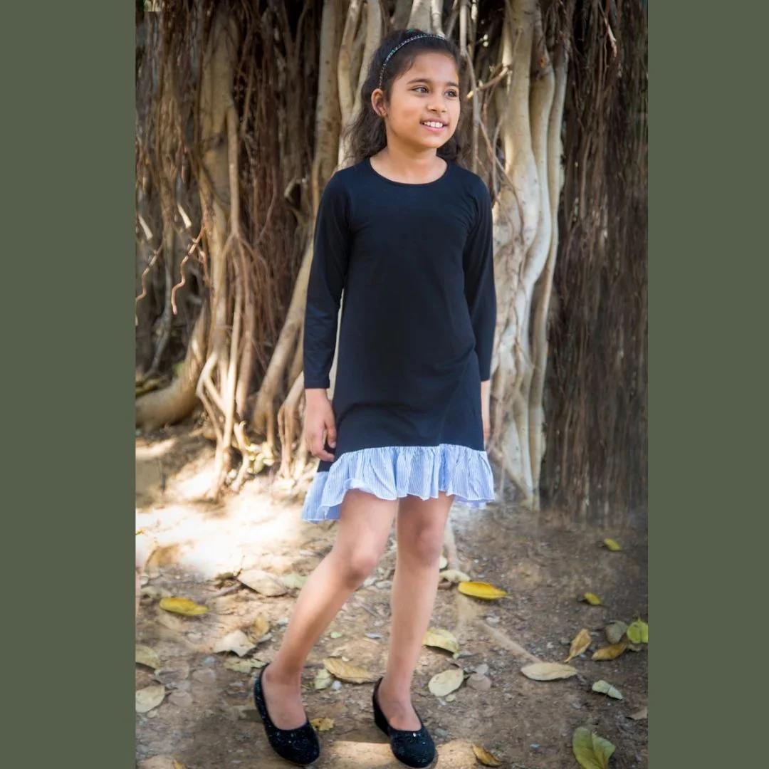 Classic Jade Frill Dress (3 months to 8 years) - Chenance