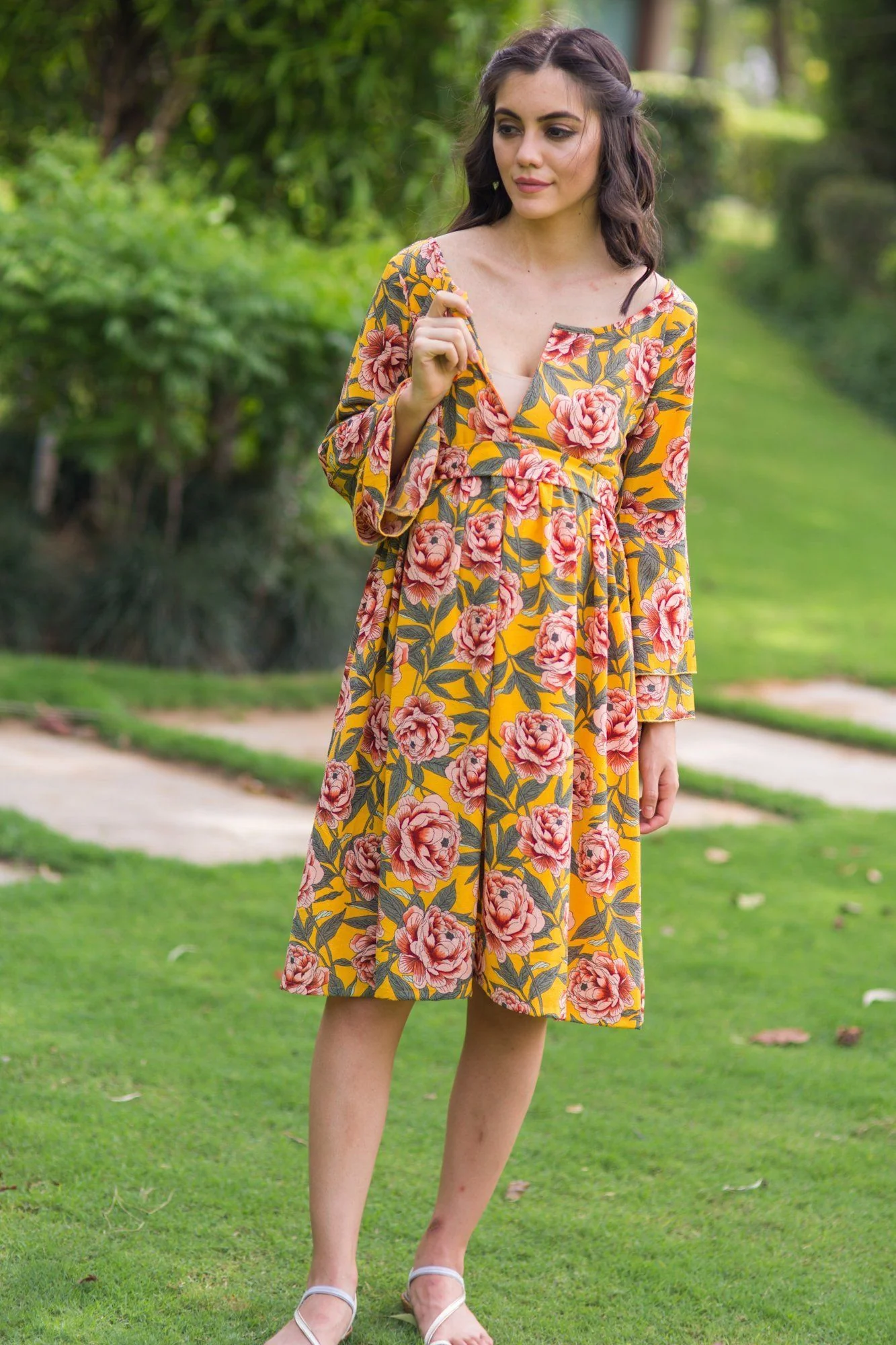 Sunrise Blossom Maternity & Nursing Dress - Chenance
