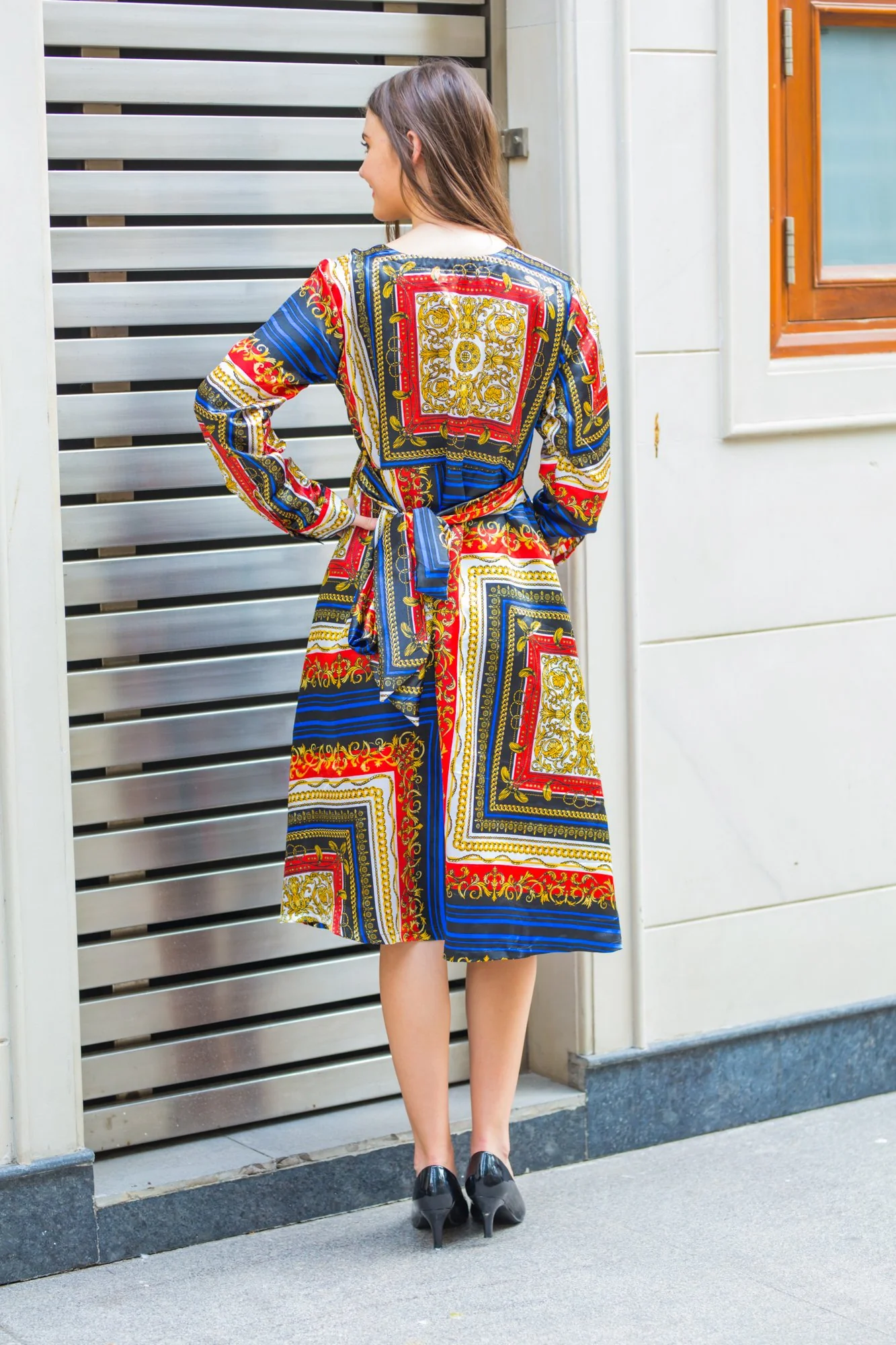 Abstract Maze Maternity & Nursing Dress - Chenance