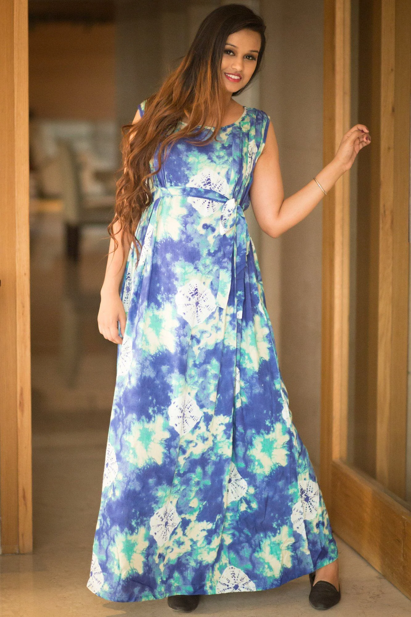 Sea Breeze Maternity & Nursing Maxi Dress - Chenance