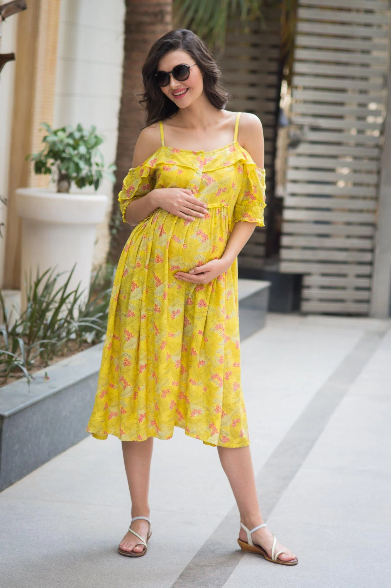 Summer Lovin' Front Zip Maternity & Nursing Maxi - Chenance