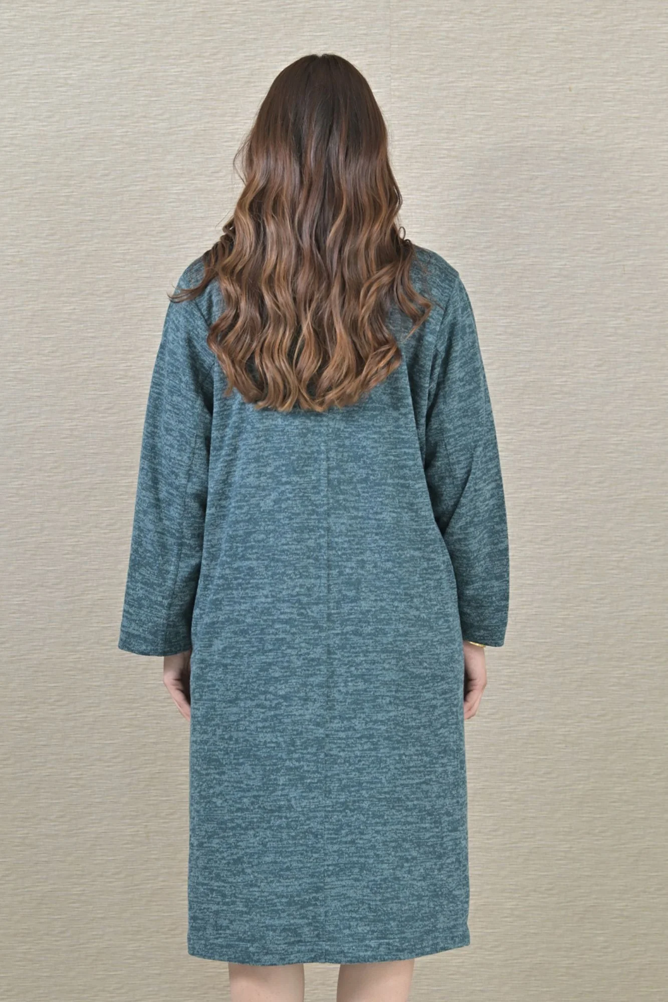 Warm Ocean Green Maternity Winter Cover Up - Chenance