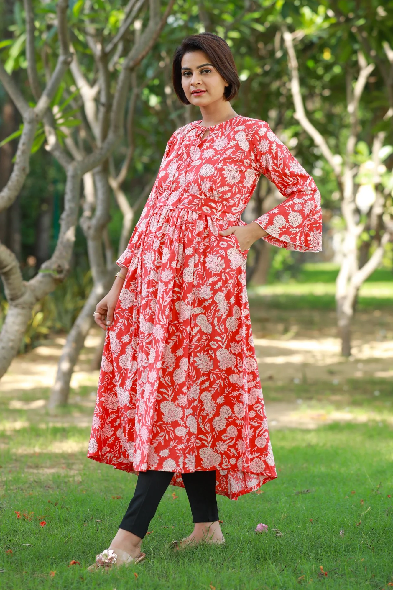Dancing Ruby Maternity & Nursing Kurta Dress - Chenance