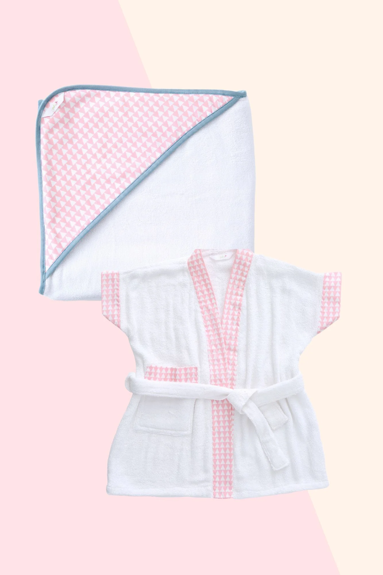 Candy Pink - Towel & Robe Bath Kit (Set of 2) - Chenance