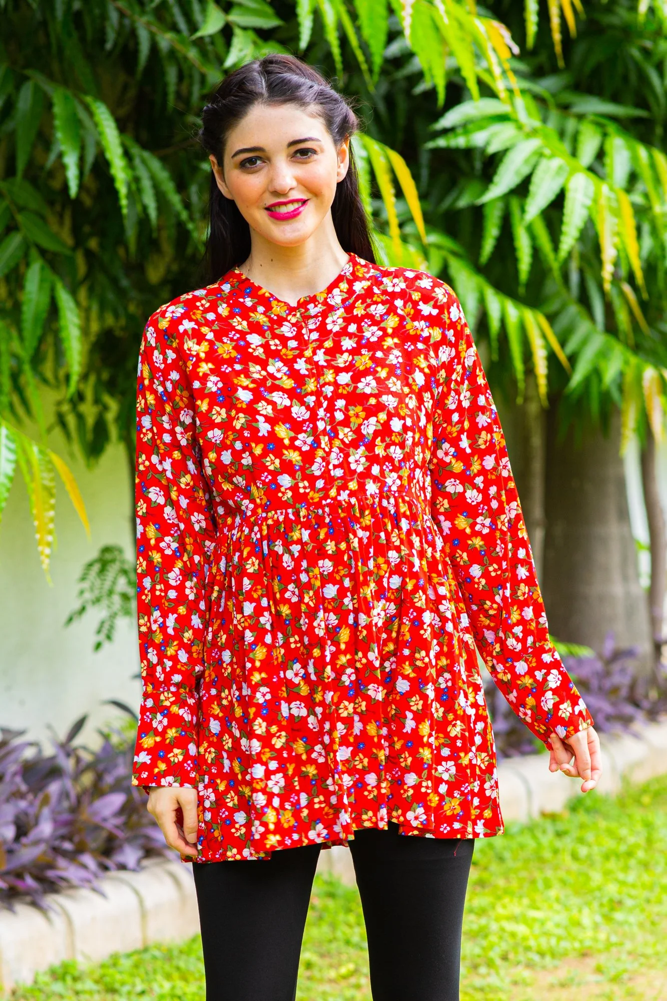 Autumn Floral Nursing Top - Chenance